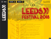 Tablet Screenshot of leedsfestival.com